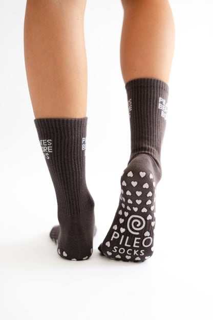 “Pilates Before Boys” - Pilates Grip-Socken