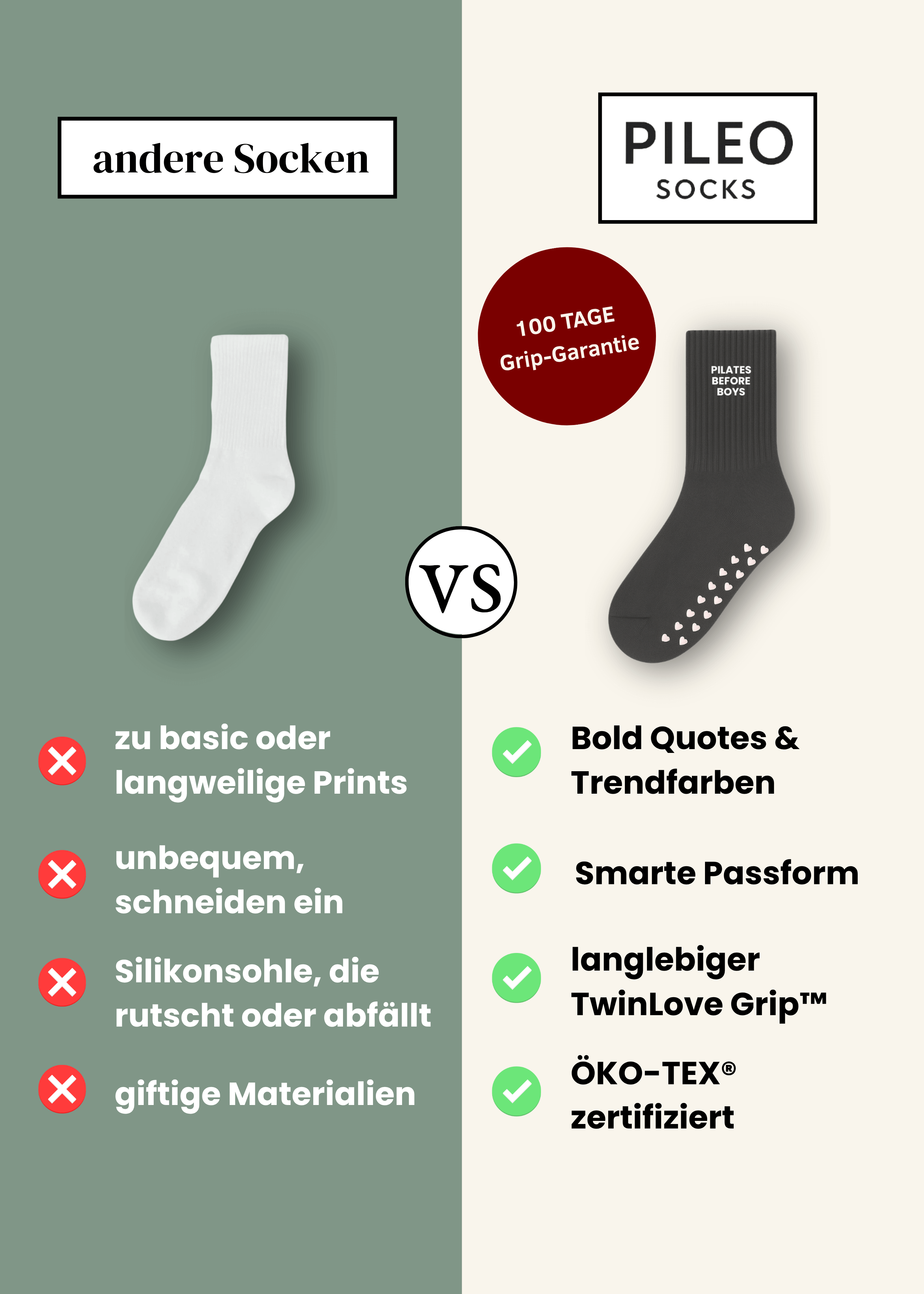 “Pilates Besties” - Pilates Grip-Socken